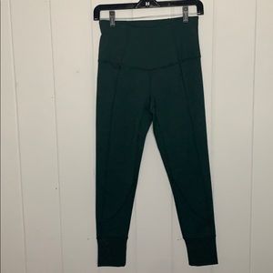 Zella forest green jogger legging ribbed